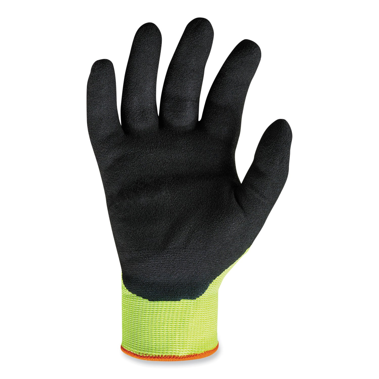 ProFlex 7021 Hi-Vis Nitrile-Coated CR Gloves, Lime, Medium Pair
