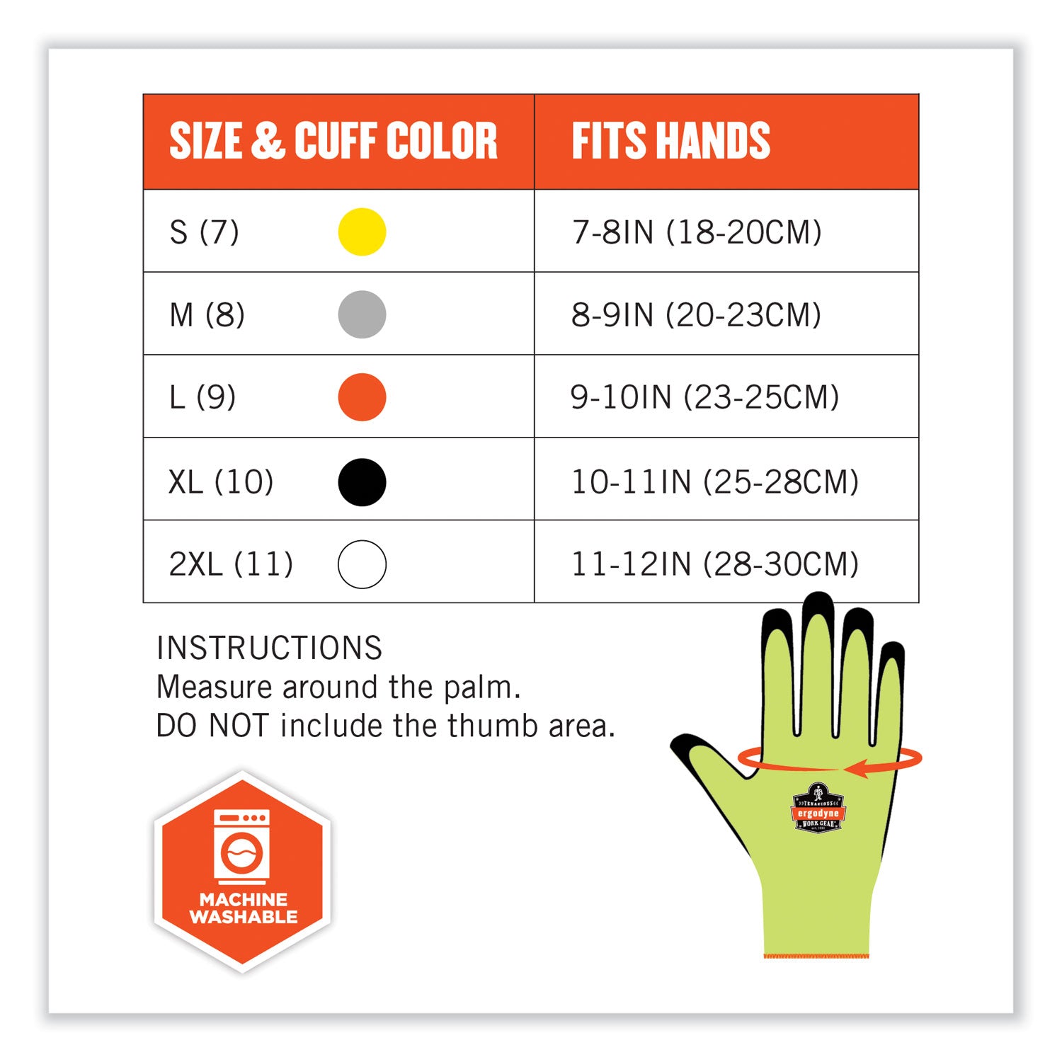 ProFlex 7021 Hi-Vis Nitrile-Coated CR Gloves, Lime, Medium Pair