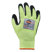 Ergodyne ProFlex 7041 Hi-Vis Nitrile-Coated Level 4 Cut Gloves, Extra Large, Lime, 2/Pair, 12 Pairs per Carton