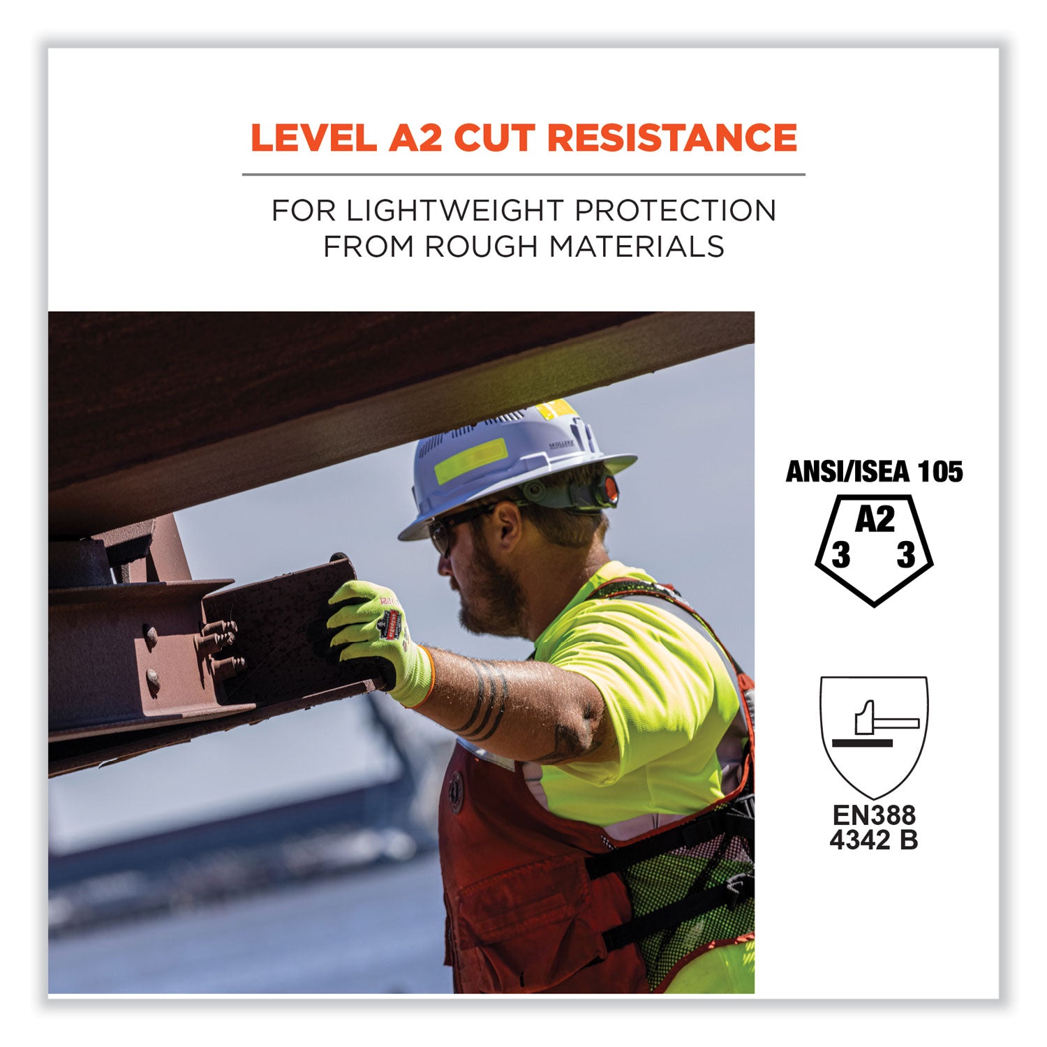 ProFlex 7021 Hi-Vis Nitrile-Coated CR Gloves, Lime, Medium Pair