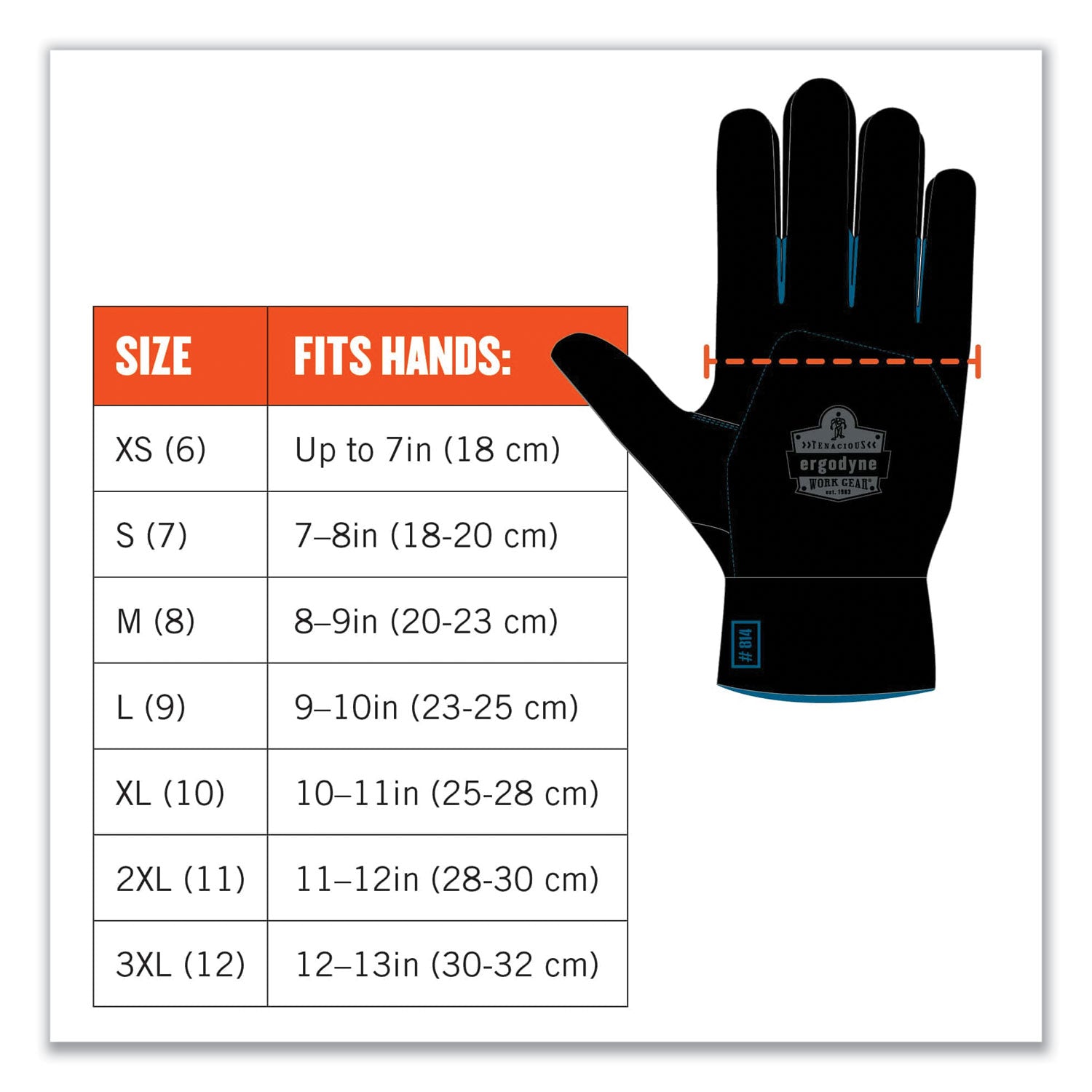 Ergodyne ProFlex 7501 Coated Waterproof Winter Work Gloves, Extra Large, Gray, Nitrile & Latex Coating, Thermal Protection, Cut & Abrasion Resistant, Superior Grip, Machine Washable, 2 Pairs, 144 Pairs/Carton