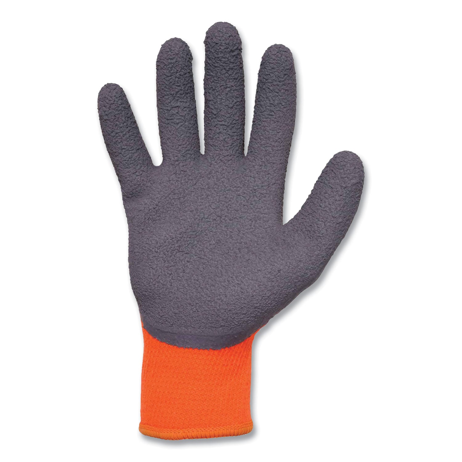 Ergodyne ProFlex 7401 Coated Lightweight Winter Work Gloves, Medium, Orange, Latex Coating, Thermal Protection, Cut Resistant, 1.75" Thick, 10" Length, 2/Pair, 144 Pairs/Carton
