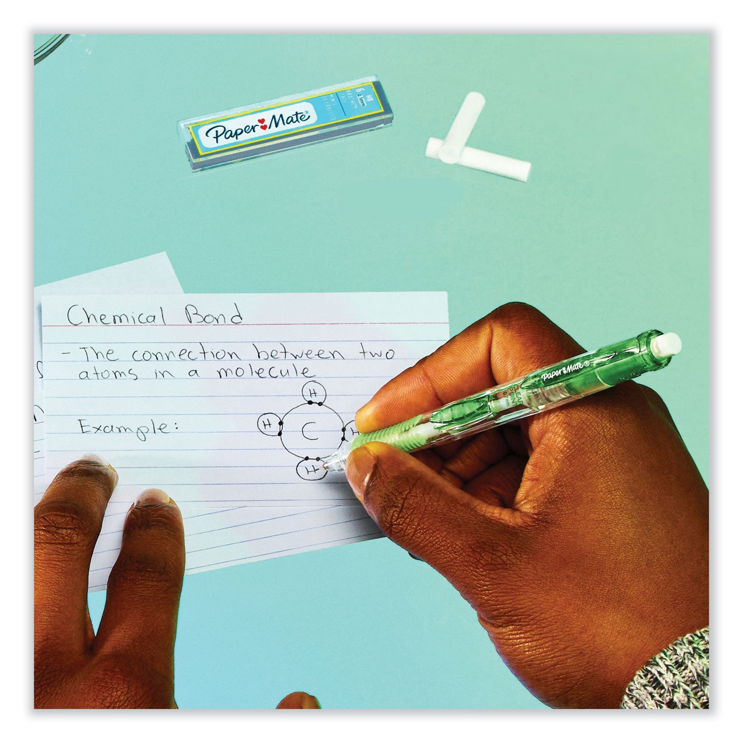 Paper Mate Clear Point Mechanical Pencils - 0.7 mm Black Lead - Refillable - Assorted Barrel - 2 / Pack