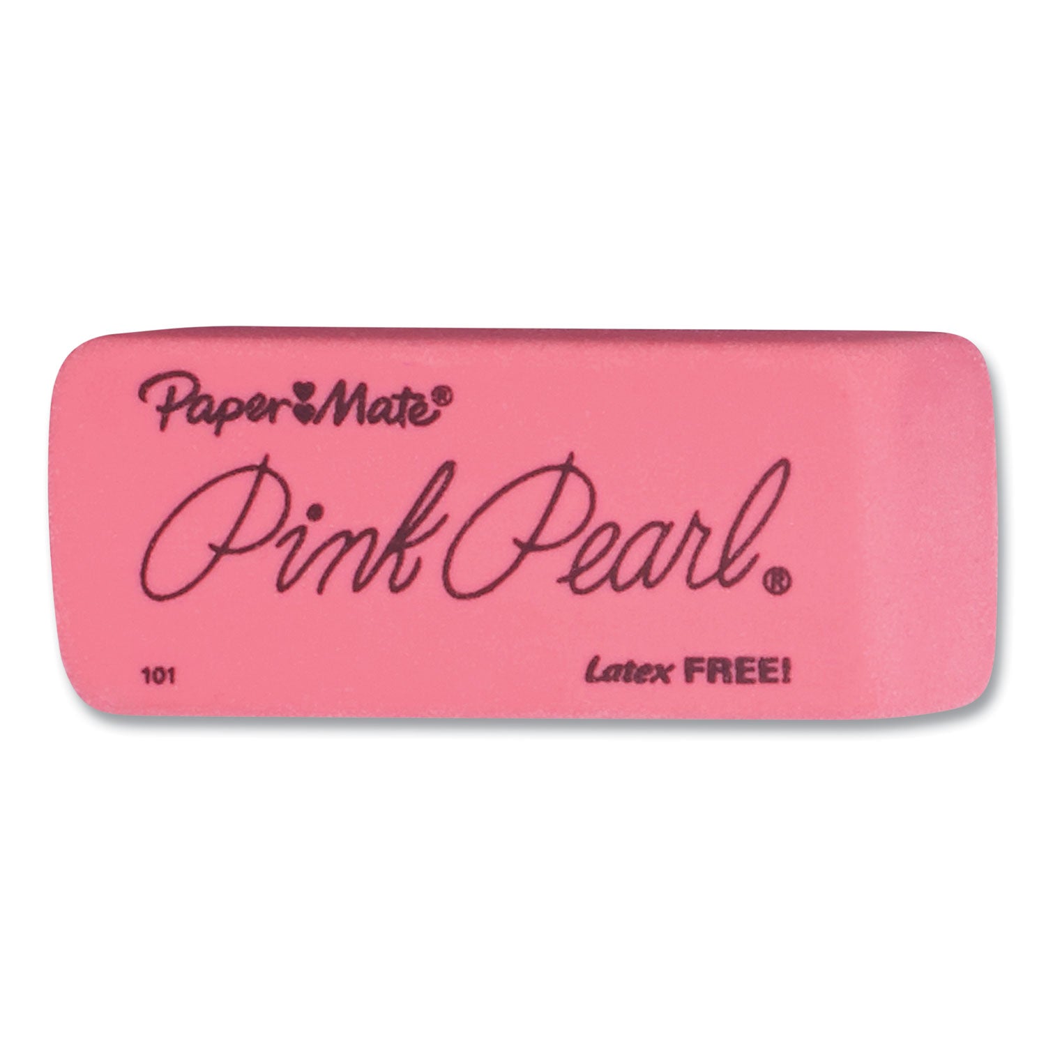 Paper Mate Pink Pearl Eraser - Pink - Rubber - 3 / Pack - Soft, Pliable, Smudge-free, Latex-free, Beveled Edge