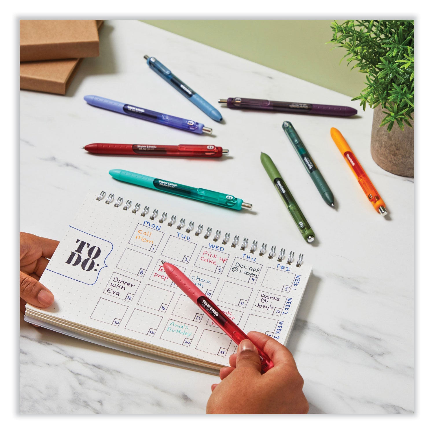 0.7 mm Pen Point - Assorted Ink - Gel-based - 22 / Pack