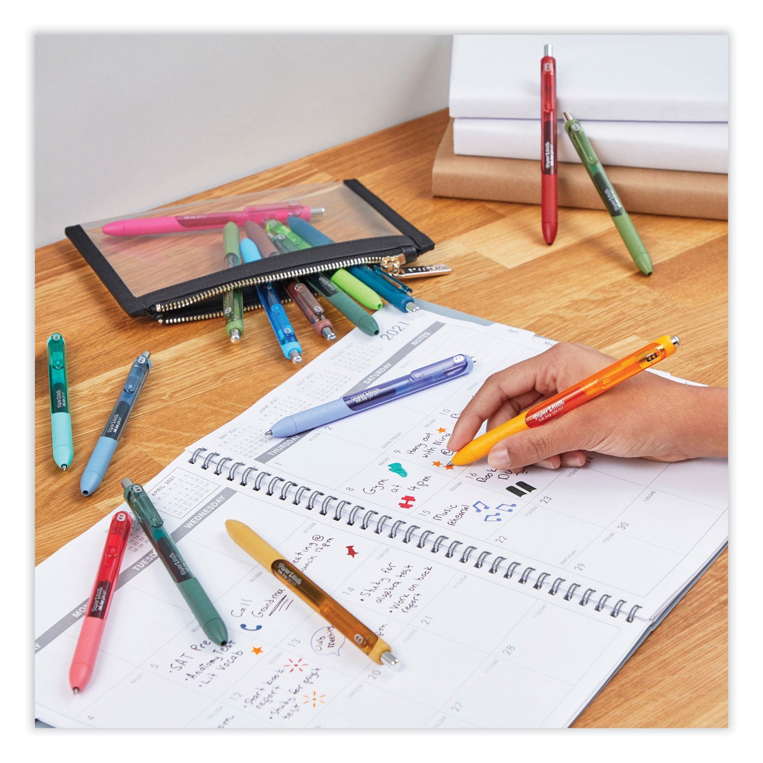 0.7 mm Pen Point - Assorted Ink - Gel-based - 22 / Pack