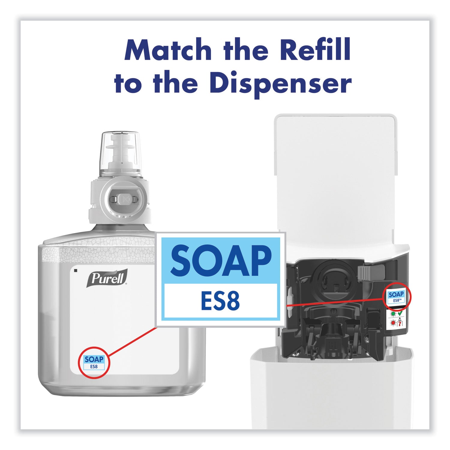 PURELL&reg; ES8 Soap Dispenser - Automatic - 1.27 quart Capacity - Touch-free, Refillable, Wall Mountable - White - 1 Each