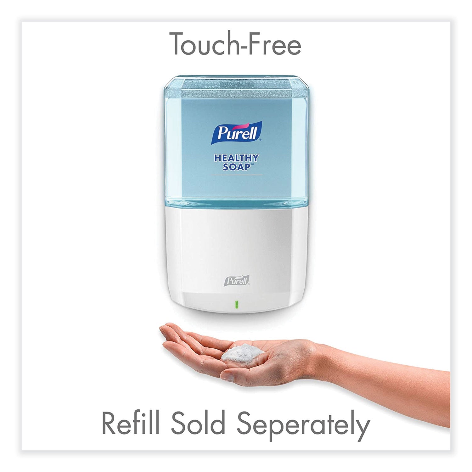 PURELL&reg; ES8 Soap Dispenser - Automatic - 1.27 quart Capacity - Touch-free, Refillable, Wall Mountable - White - 1 Each