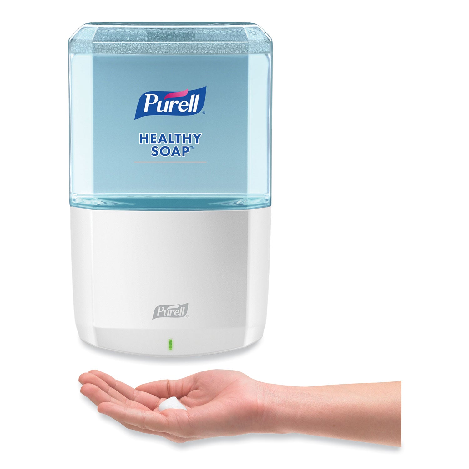 PURELL&reg; ES6 Touch-free Hand Soap Dispenser - Automatic - 1.27 quart Capacity - Support 4 x C Battery - Locking Mechanism, Durable, Wall Mountable, Touch-free - White - 1 Each