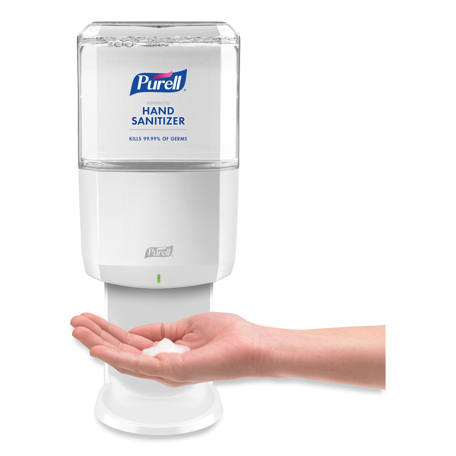 Automatic - 1.27 quart Capacity - Support 4 x C Battery - Locking Mechanism, Durable, Wall Mountable - White - 1 Each