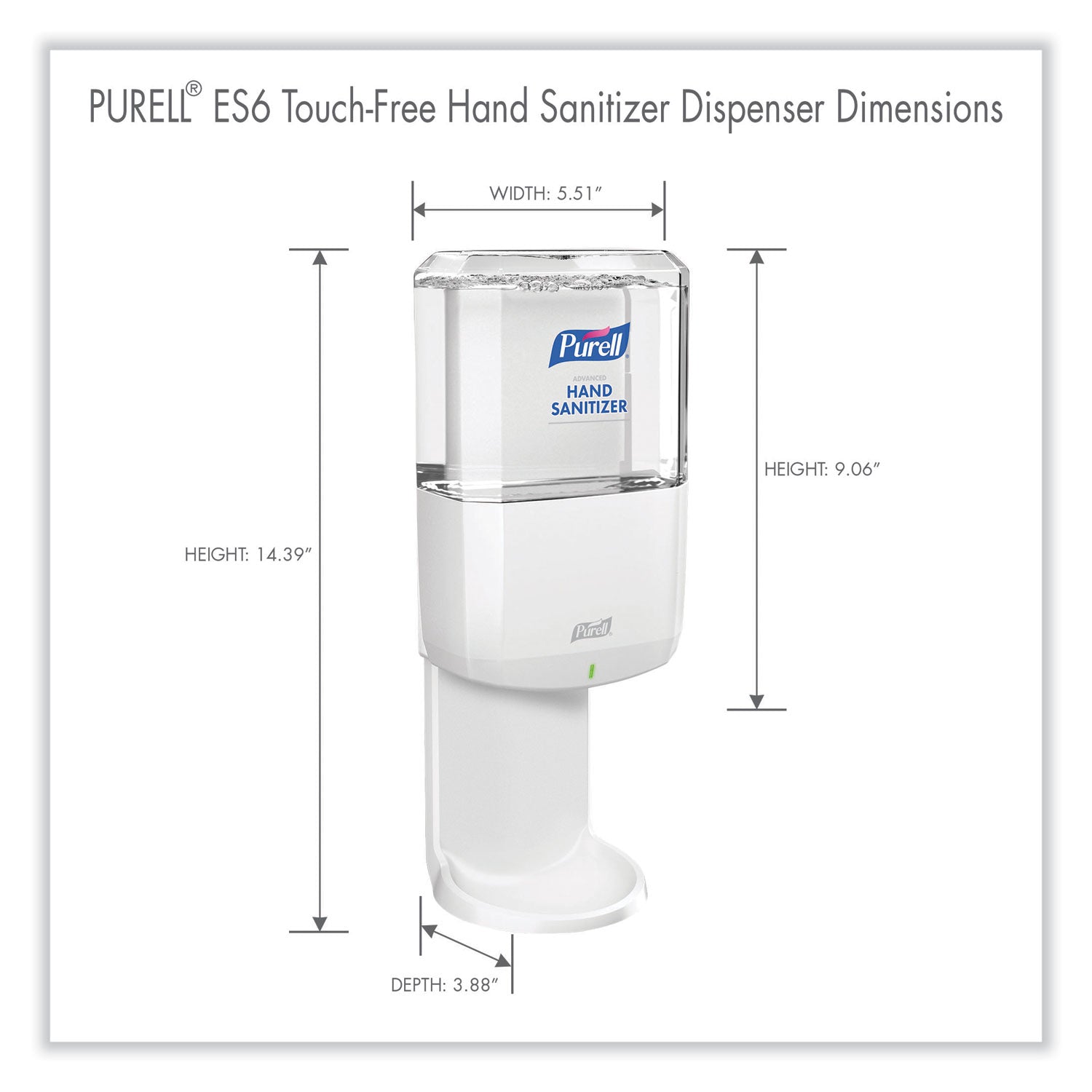 Automatic - 1.27 quart Capacity - Support 4 x C Battery - Locking Mechanism, Durable, Wall Mountable - White - 1 Each