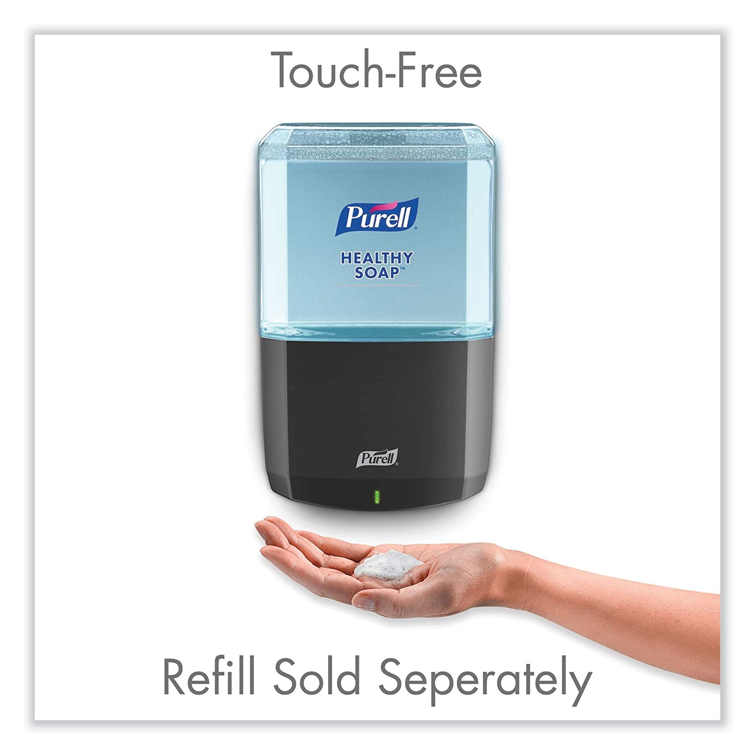 PURELL&reg; ES8 Soap Dispenser - Automatic - 1.27 quart Capacity - Touch-free, Refillable, Wall Mountable - Graphite - 1 Each