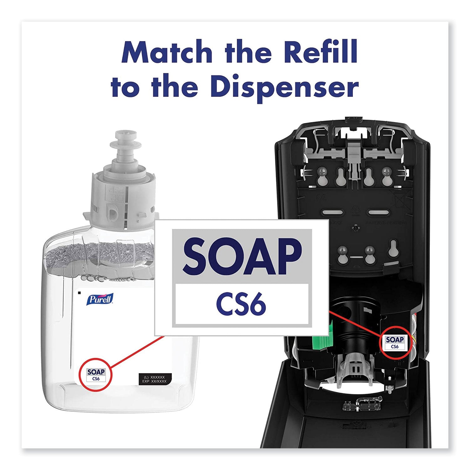 PURELL&reg; CS6 Soap Dispenser - Automatic - 1.27 quart Capacity - Support 4 x C Battery - Site Window, Wall Mountable, Durable - Gray - 1 Carton
