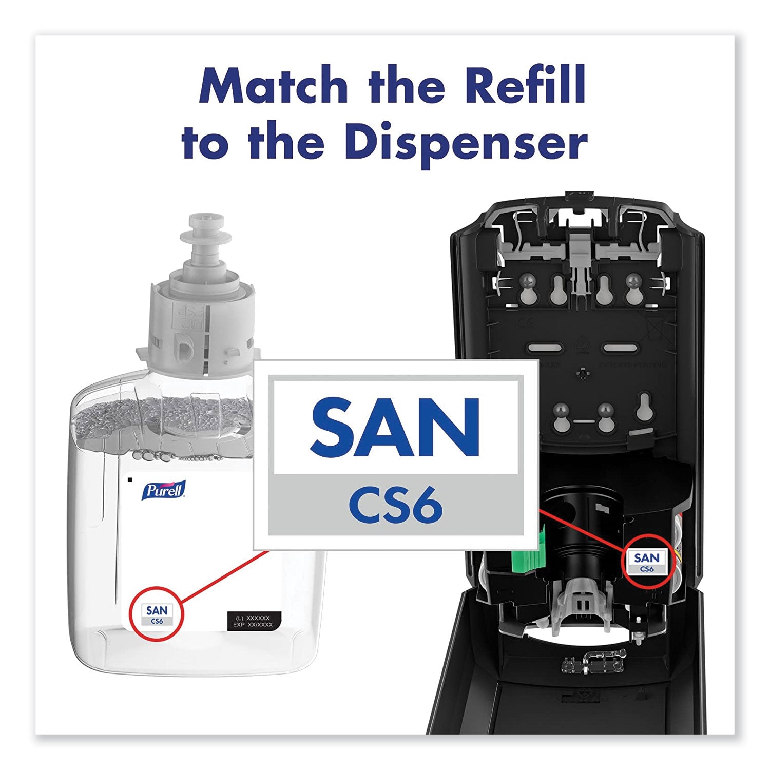 PURELL&reg; CS6 Hand Sanitizer Dispenser - Automatic - 1.27 quart Capacity - Support 4 x C Battery - Wall Mountable, Refillable, Site Window, Locking Mechanism, Touch-free - White - 1 Carton