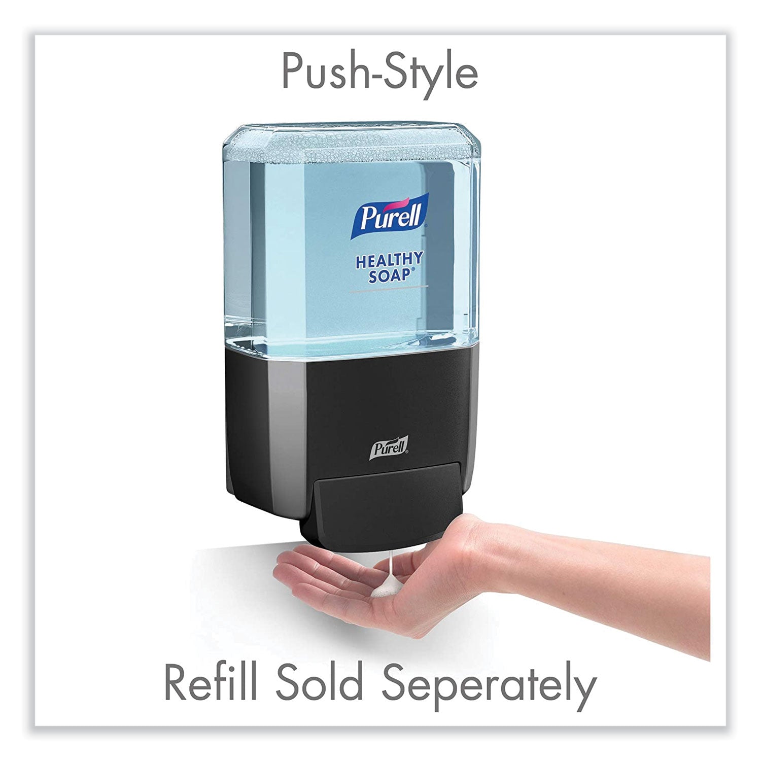Manual - 1.27 quart Capacity - Locking Mechanism, Durable, Wall Mountable - Graphite - 1 Each