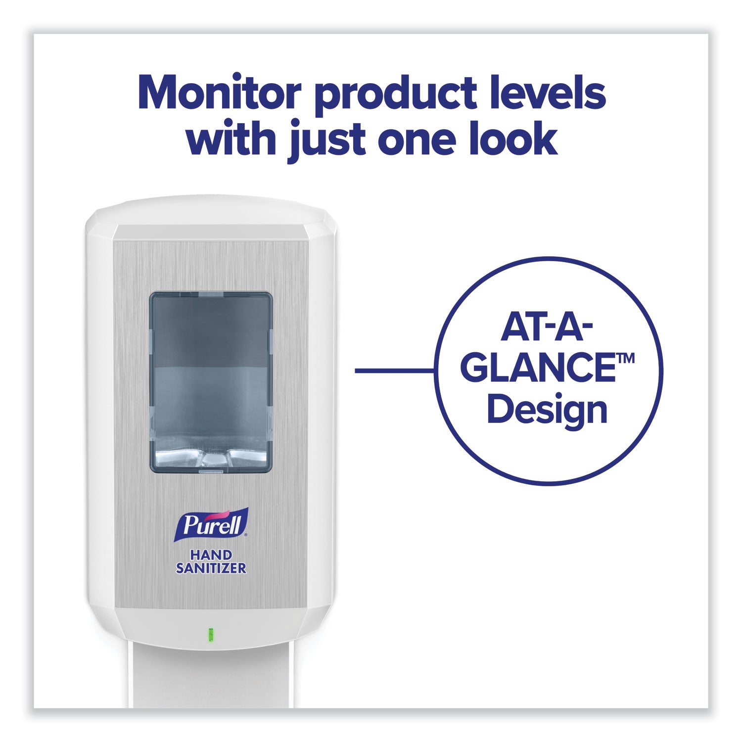 PURELL&reg; CS6 Hand Sanitizer Dispenser - Automatic - 1.27 quart Capacity - Support 4 x C Battery - Wall Mountable, Refillable, Site Window, Locking Mechanism, Touch-free - White - 1 Carton