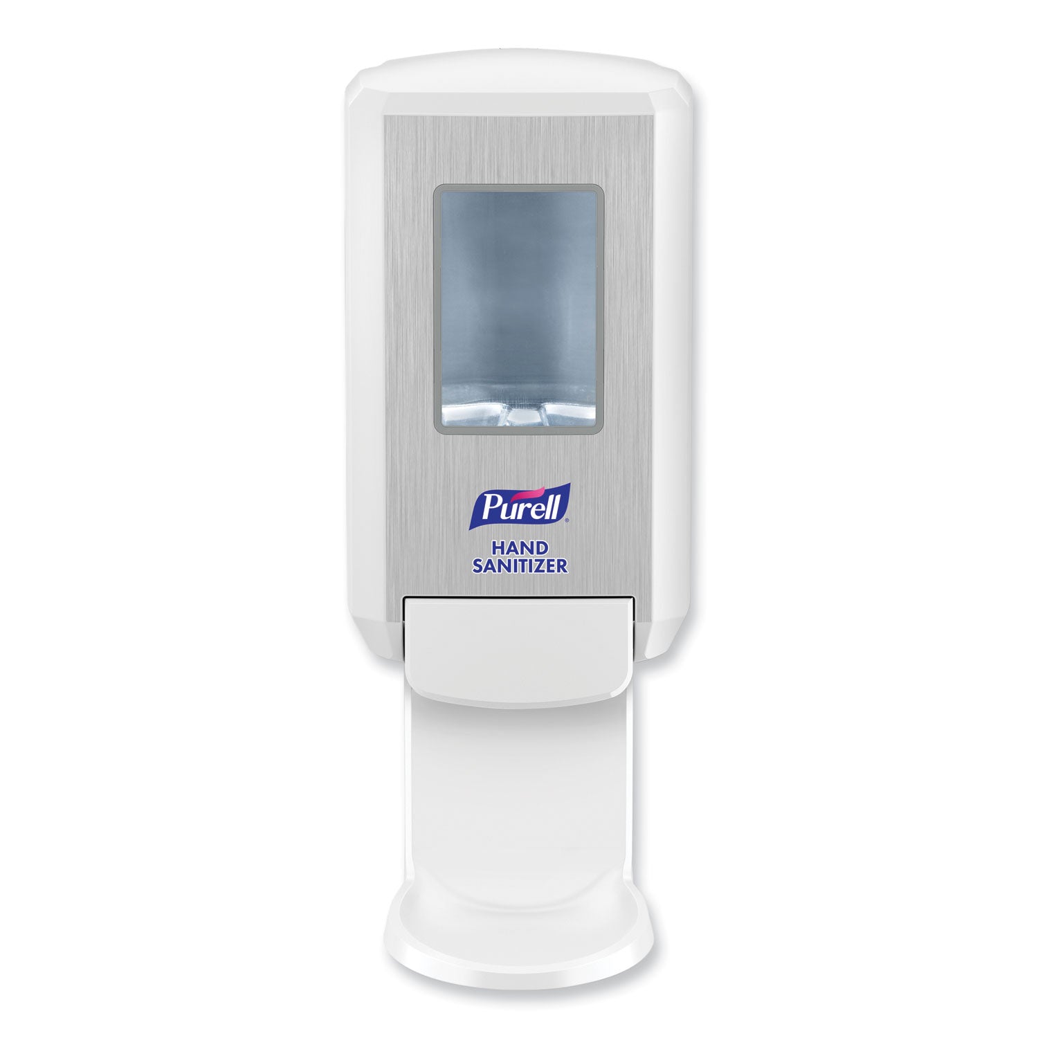 PURELL&reg; CS4 Hand Sanitizer Dispenser - Manual - 1.27 quart Capacity - Wall Mountable, Durable, Refillable, Site Window, Locking Mechanism - White - 1 Carton