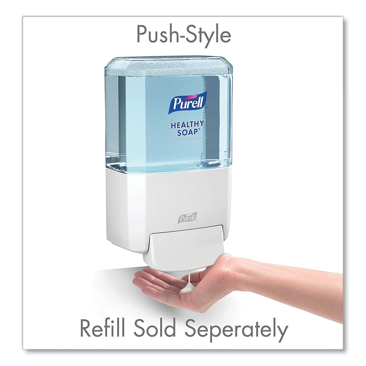 Manual - 1.27 quart Capacity - Locking Mechanism, Durable, Wall Mountable - White - 1 Each