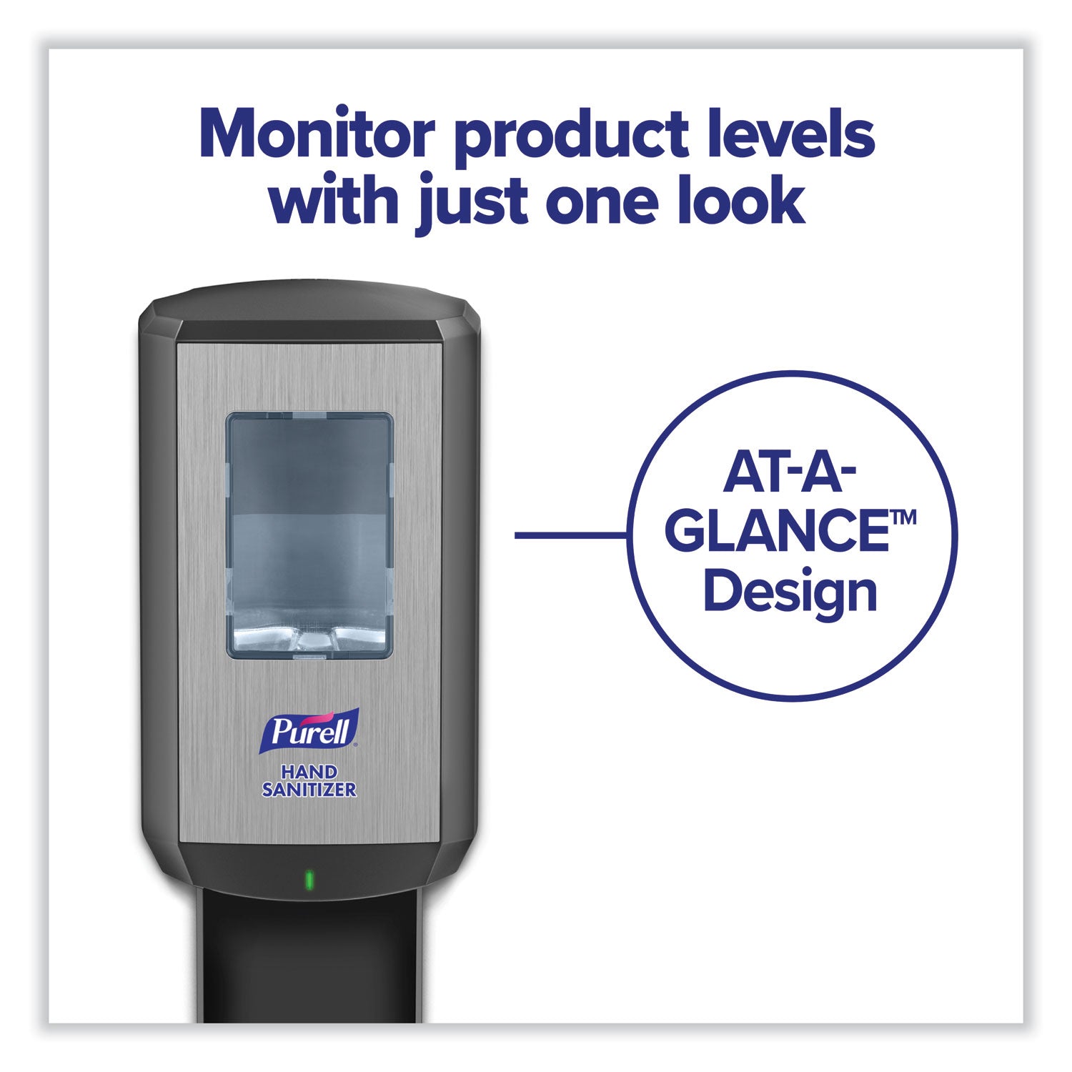 PURELL&reg; CS6 Hand Sanitizer Dispenser - Automatic - 1.27 quart Capacity - Support 4 x C Battery - Wall Mountable, Refillable, Site Window, Locking Mechanism, Touch-free - Graphite - 1 Carton