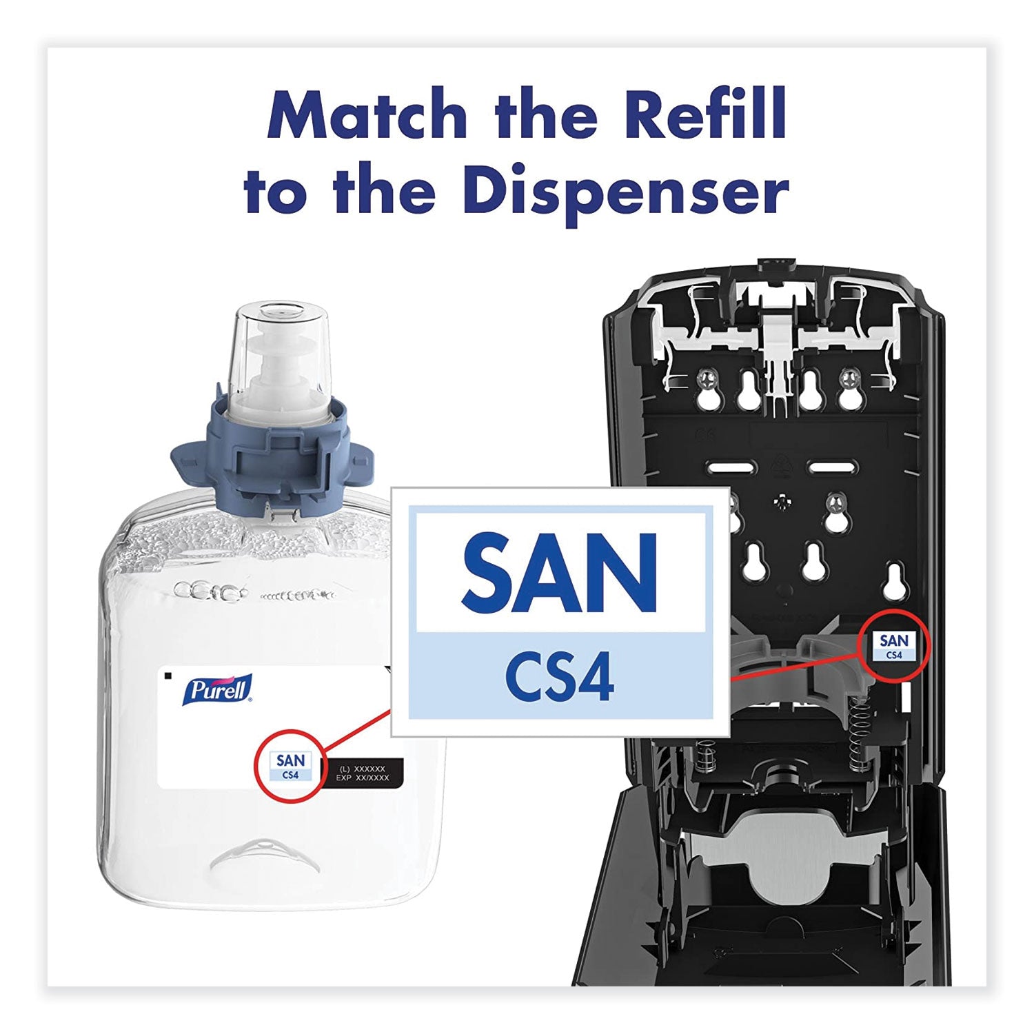 PURELL&reg; CS4 Hand Sanitizer Dispenser - Manual - 1.27 quart Capacity - Wall Mountable, Durable, Refillable, Site Window, Locking Mechanism - White - 1 Carton