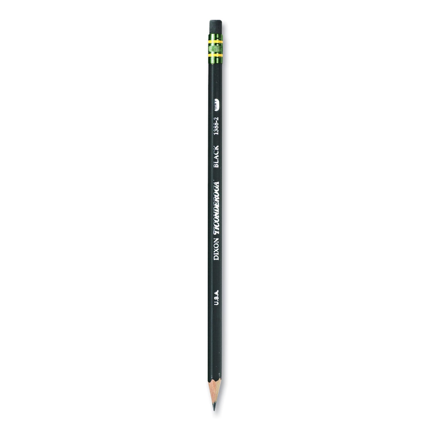 Wood-Cased Pencils, Black, 12 Count
