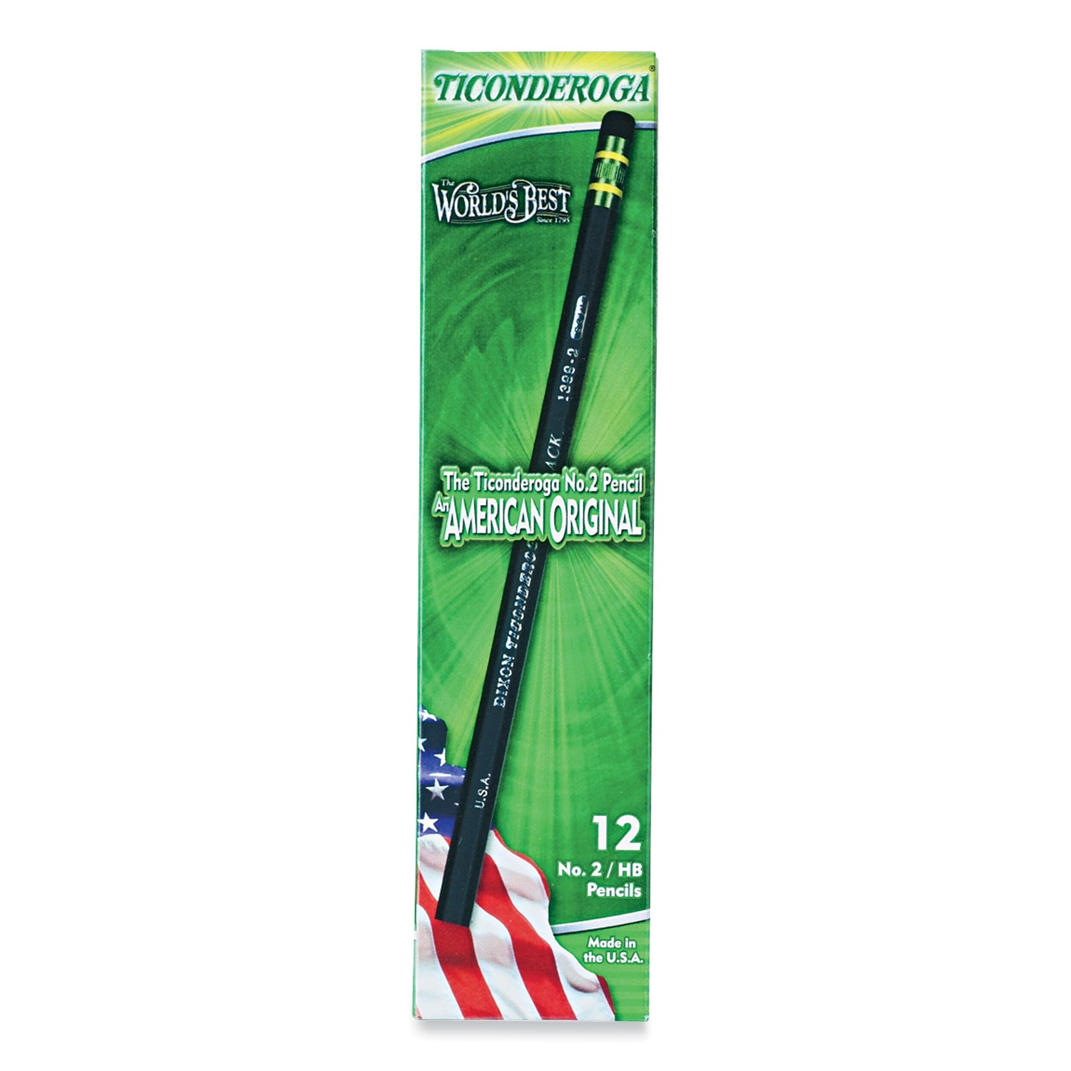 Wood-Cased Pencils, Black, 12 Count
