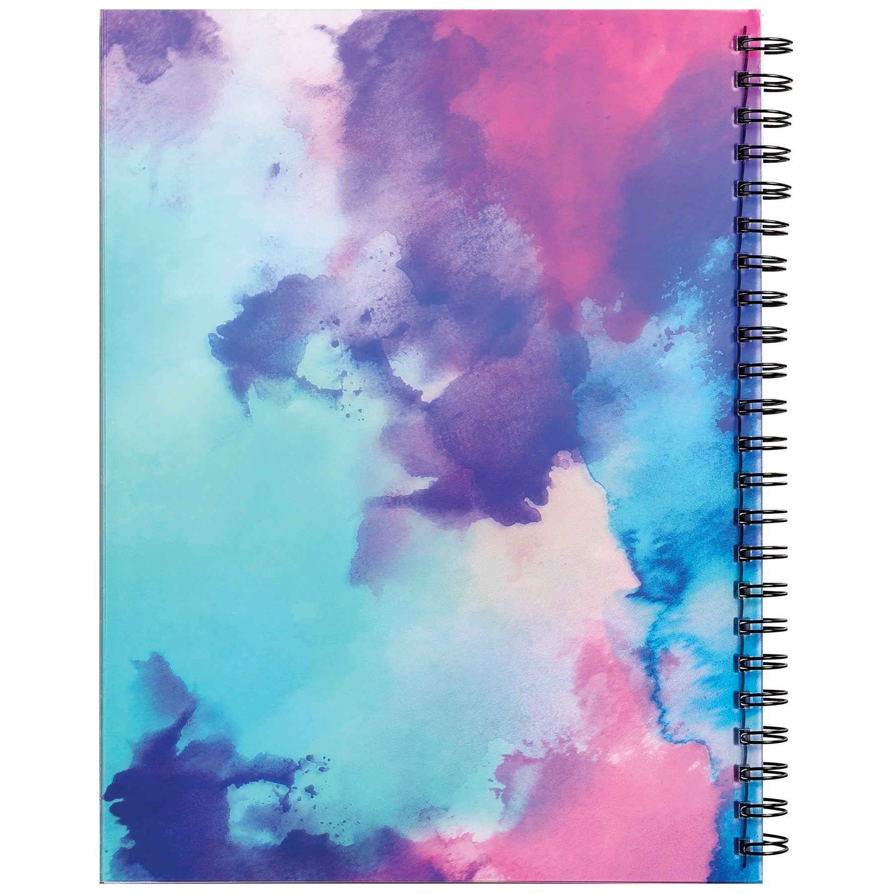 Fashion Poly Sketch Book, Watercolor Splash, Unruled, 12" x 9"