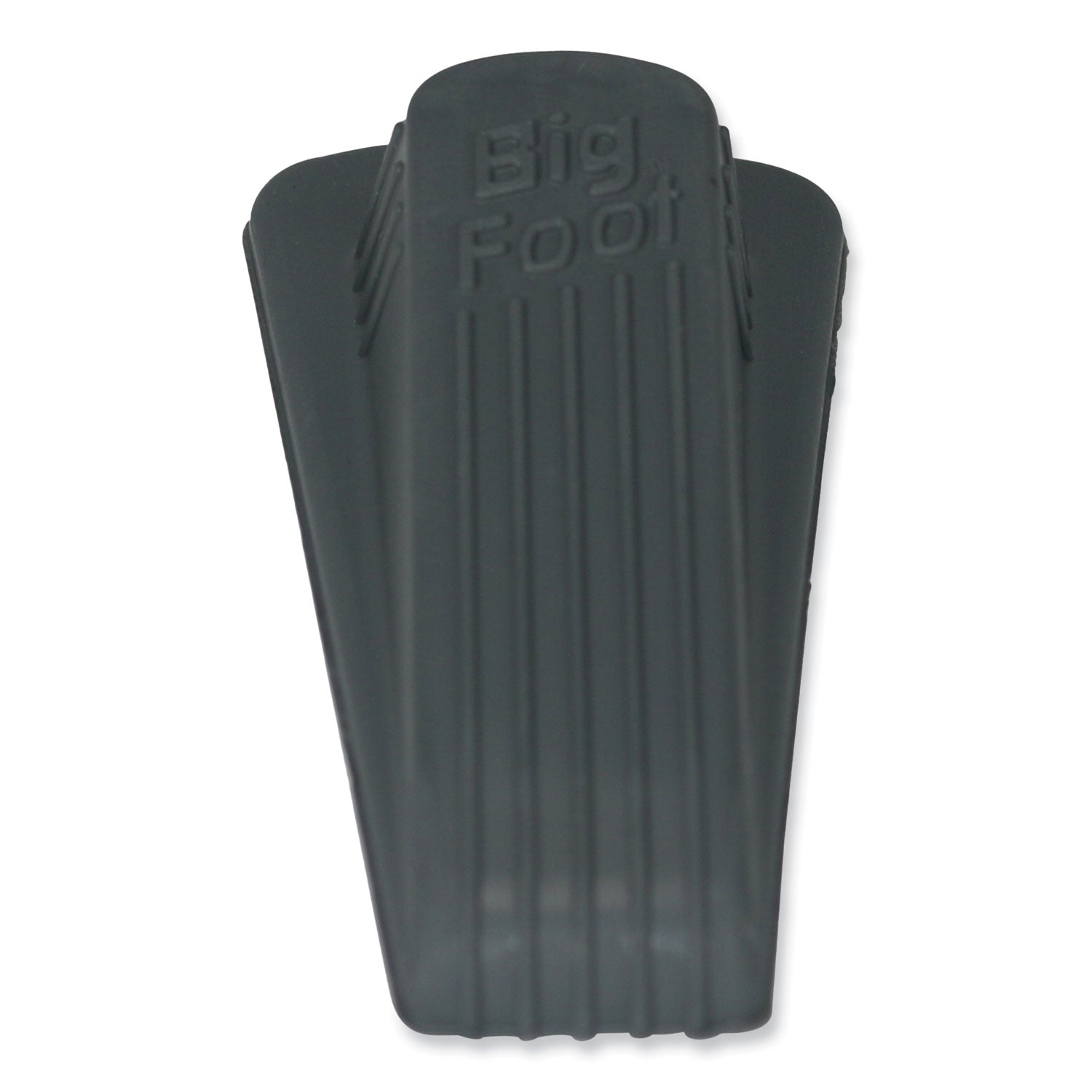 Big Foot Doorstop - Gray - Heavy Duty, Non-slip, Impact Resistant, Crush Proof - Vulcanized Rubber - 1.3" Height x 2.3" Width - Gray - 2 / Pack