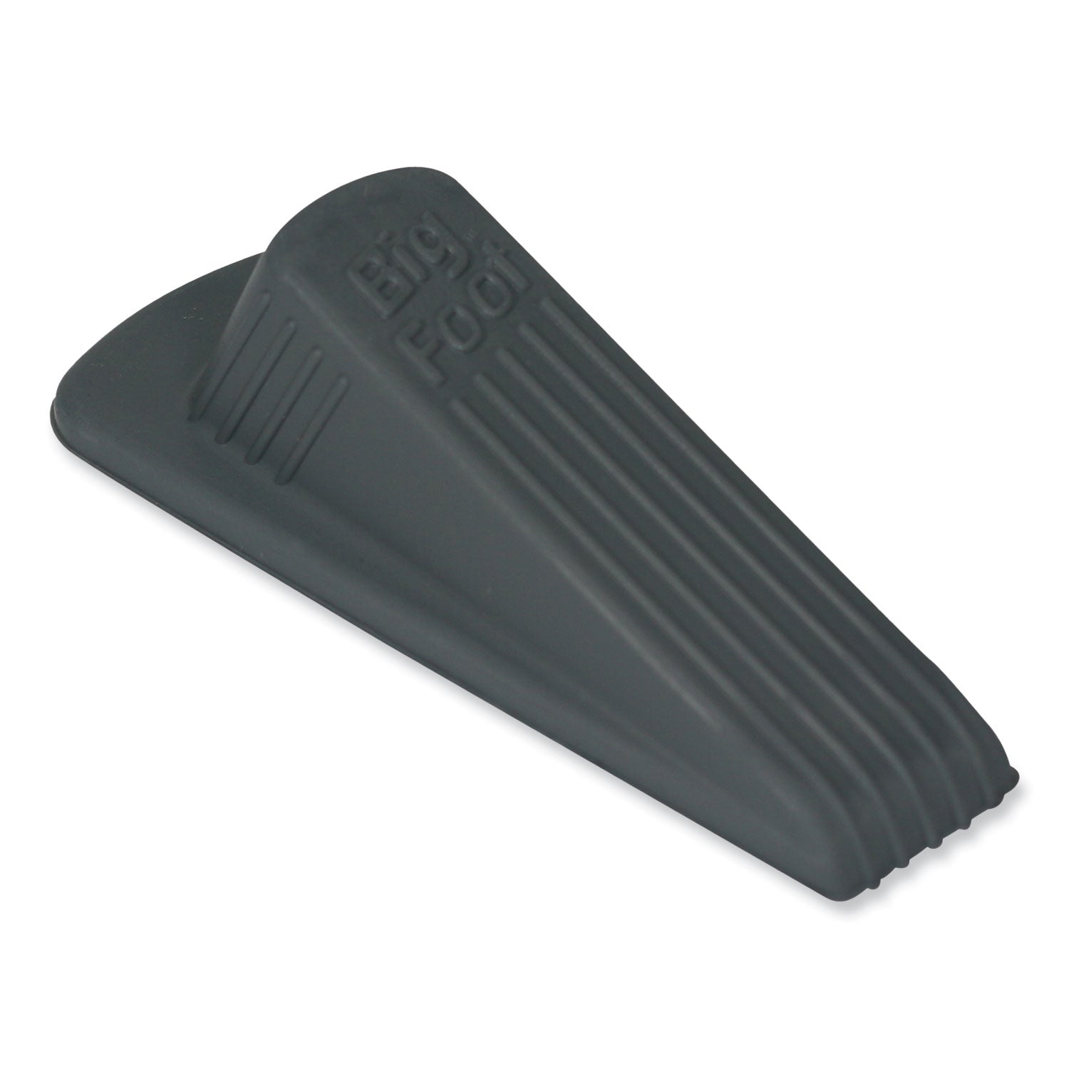 Big Foot Doorstop - Gray - Heavy Duty, Non-slip, Impact Resistant, Crush Proof - Vulcanized Rubber - 1.3" Height x 2.3" Width - Gray - 2 / Pack