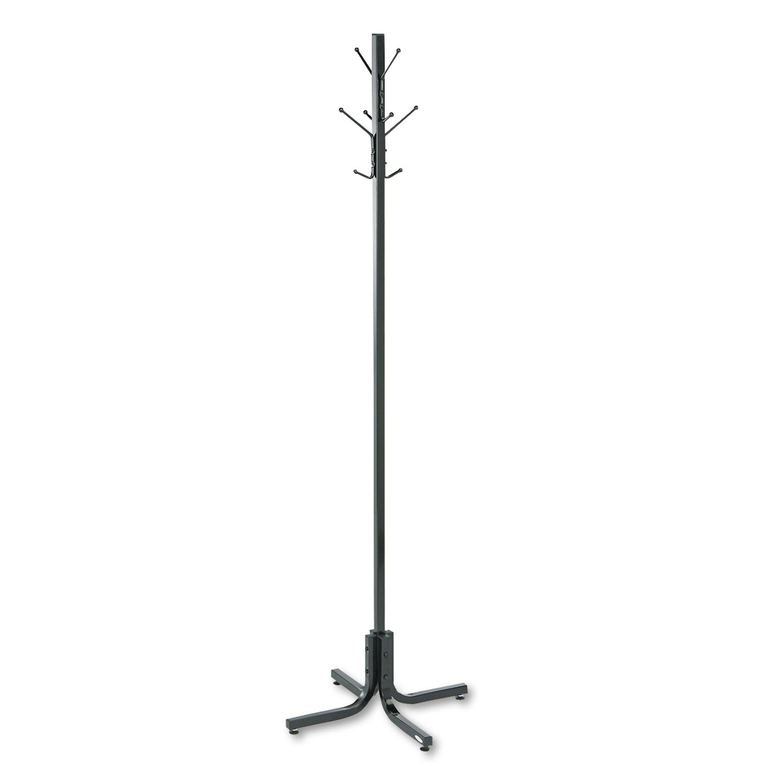 Coat Rack Floor Stnd 4 Hk Blk