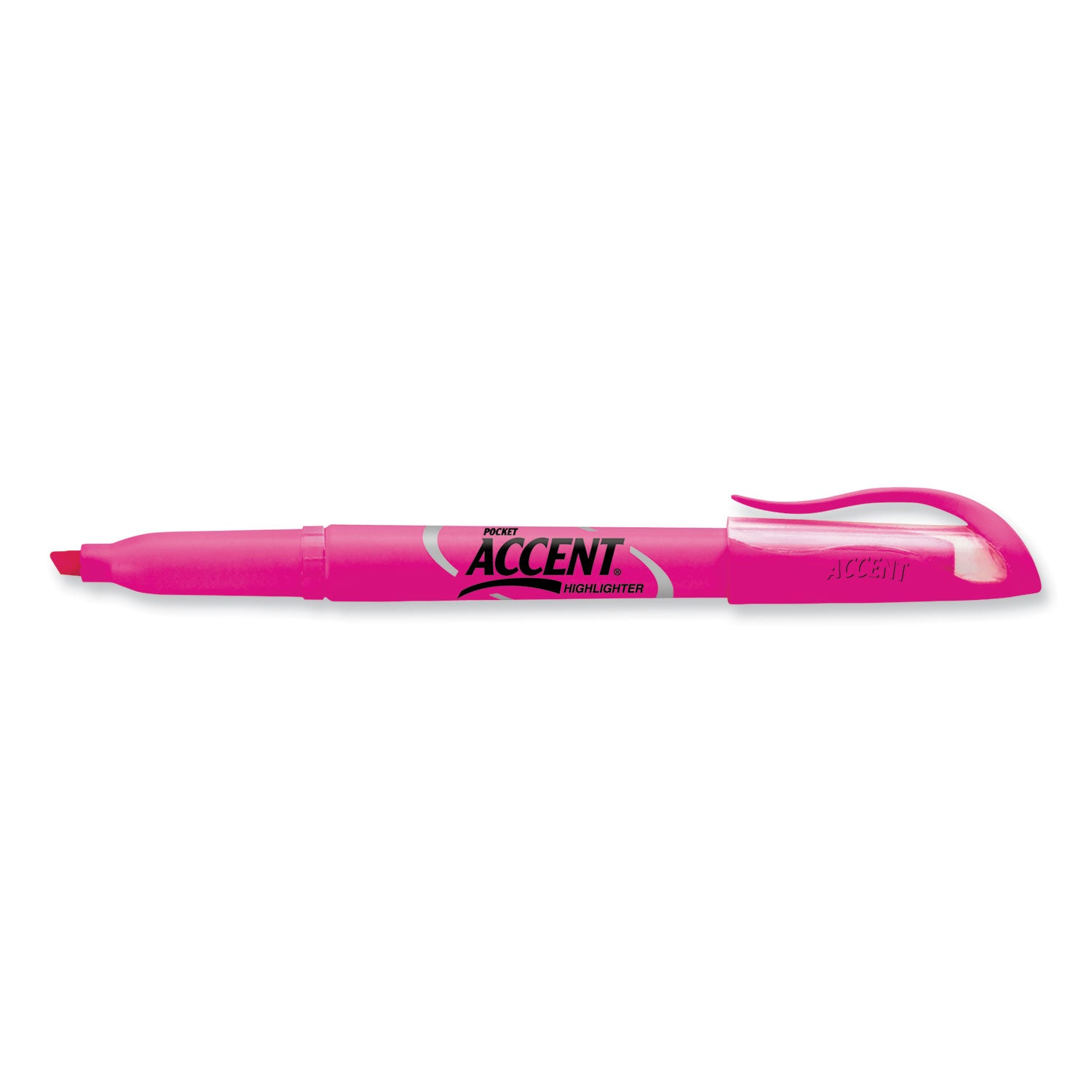 Sharpie Highlighter - Pocket - Chisel Marker Point - Fluorescent Pink Ink - 1 Dozen