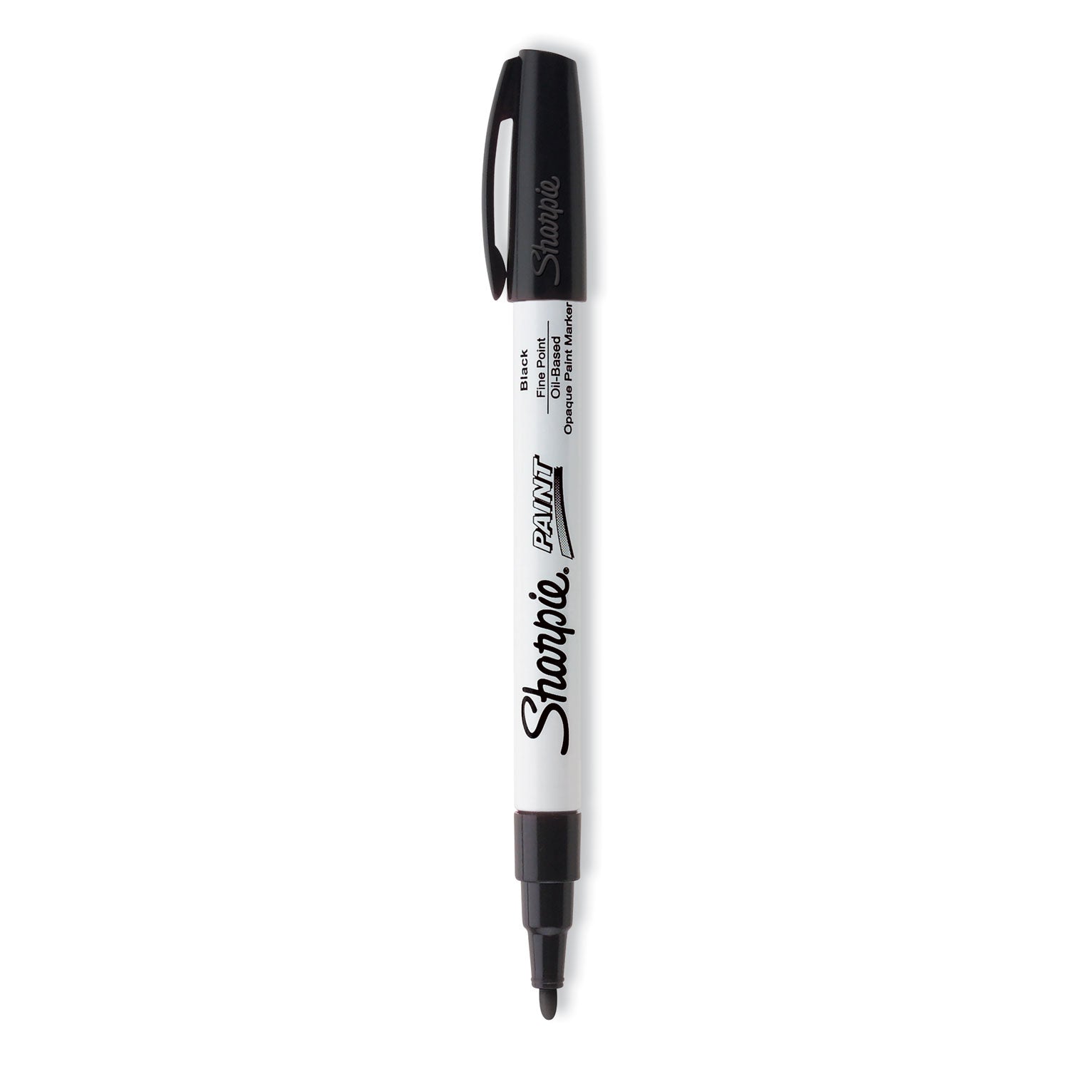 Sharpie Paint Marker - Fine Marker Point - Black Ink - Oil Based - Drawing, Coloring - 1 Each