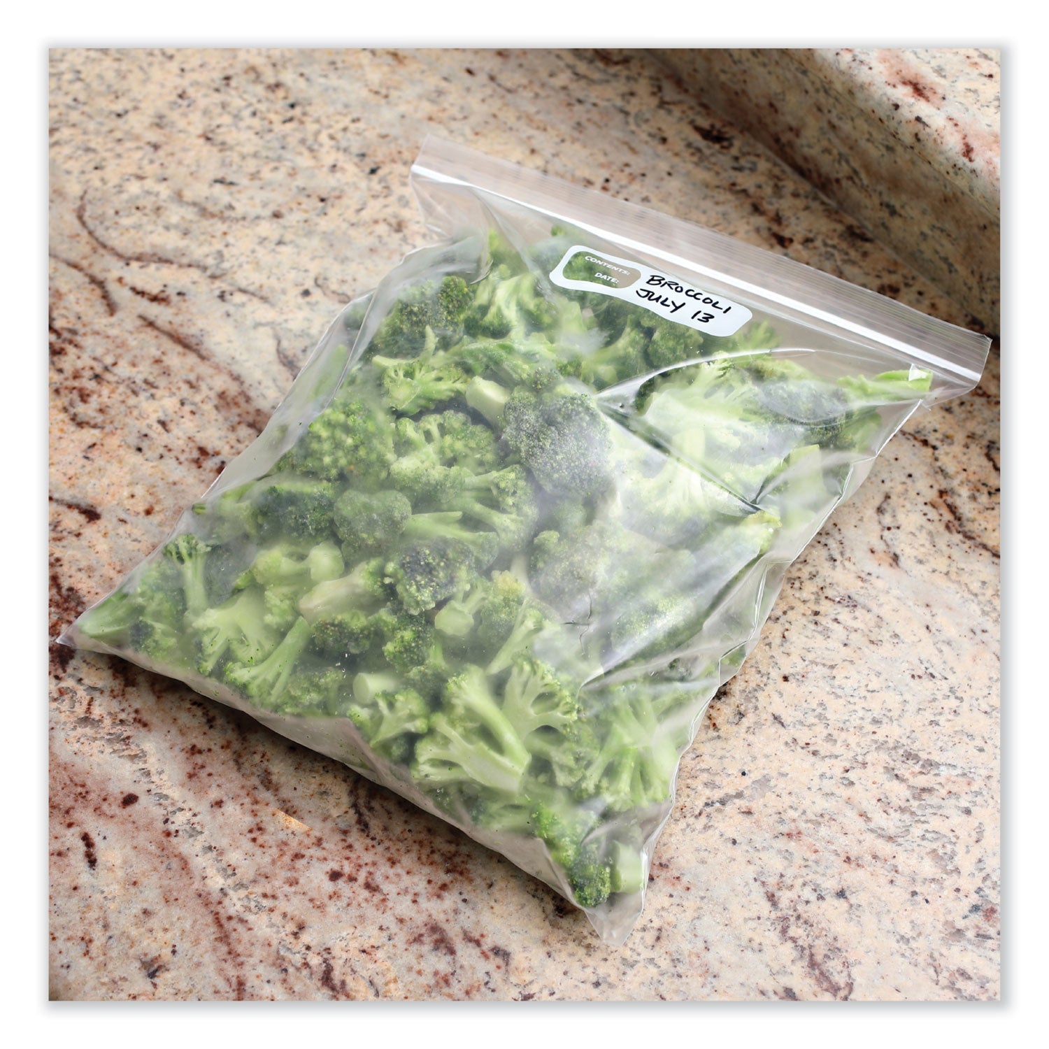 Reclosable Freezer Storage Bags, 1 gal, 10.5" x 11", Clear, 250/Box