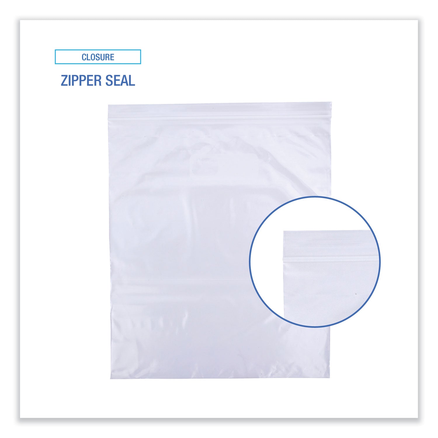 Reclosable Freezer Storage Bags, 2 gal, 13" x 15", Clear, 100/Box