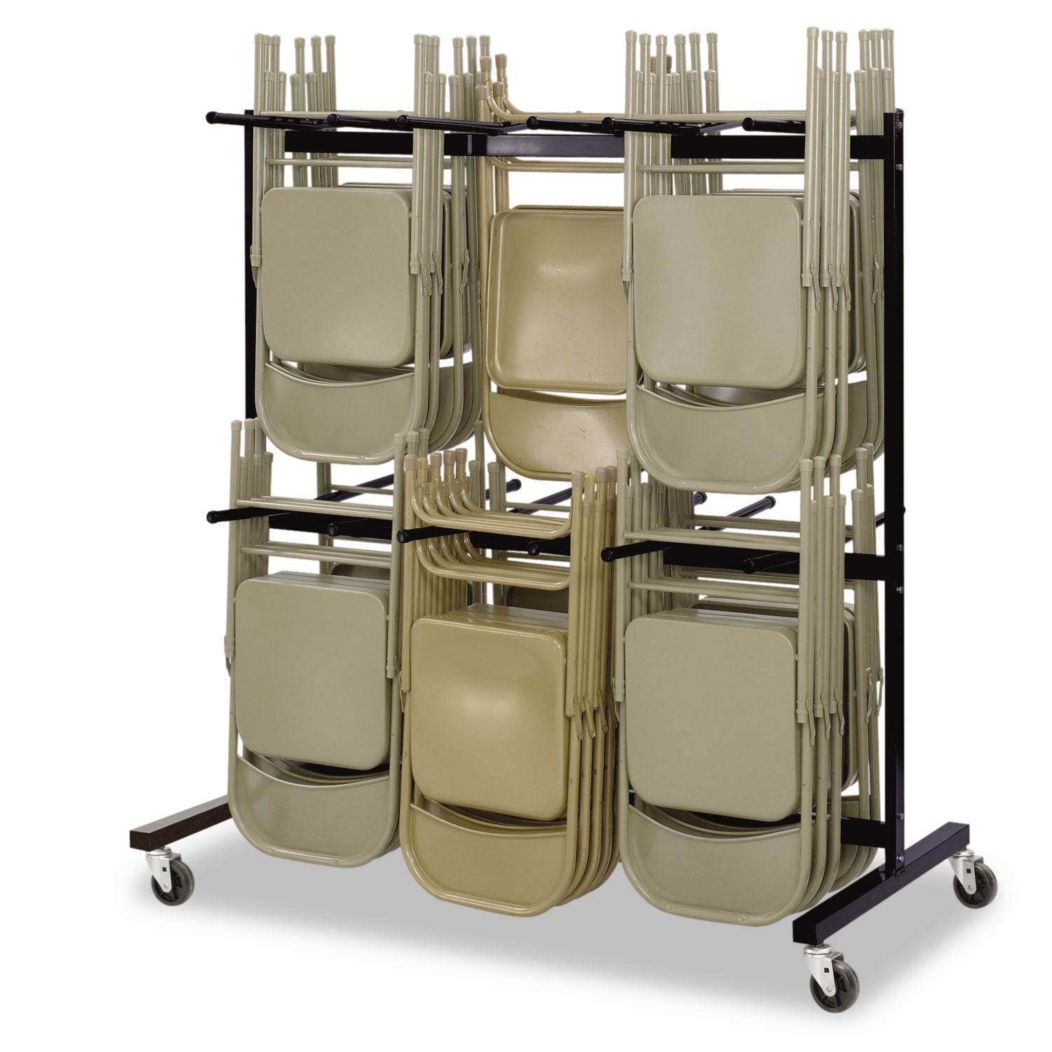 Cart Steel Chair Two-Tier Blk