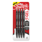 Sharpie S-Gel Pens - 0.38 mm Pen Point - Black Ink - Gel-based - 4 / Pack
