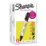 Sharpie Oil-based Paint Markers - Medium Marker Point - Black Ink - Oil Based - 1 Dozen