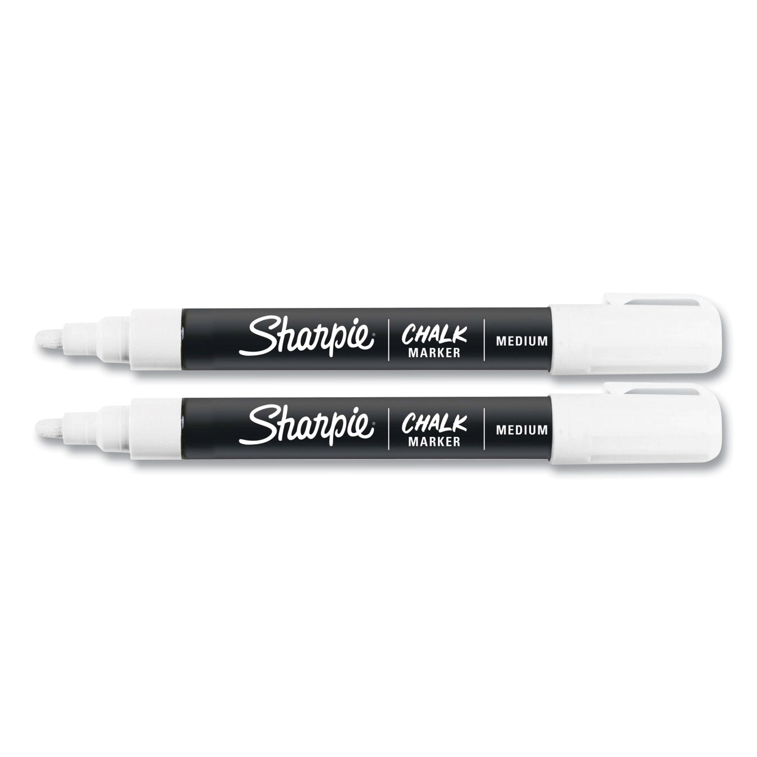 Sharpie Wet Erase Chalk Markers - Medium Marker Point - White Ink - 2 / Pack