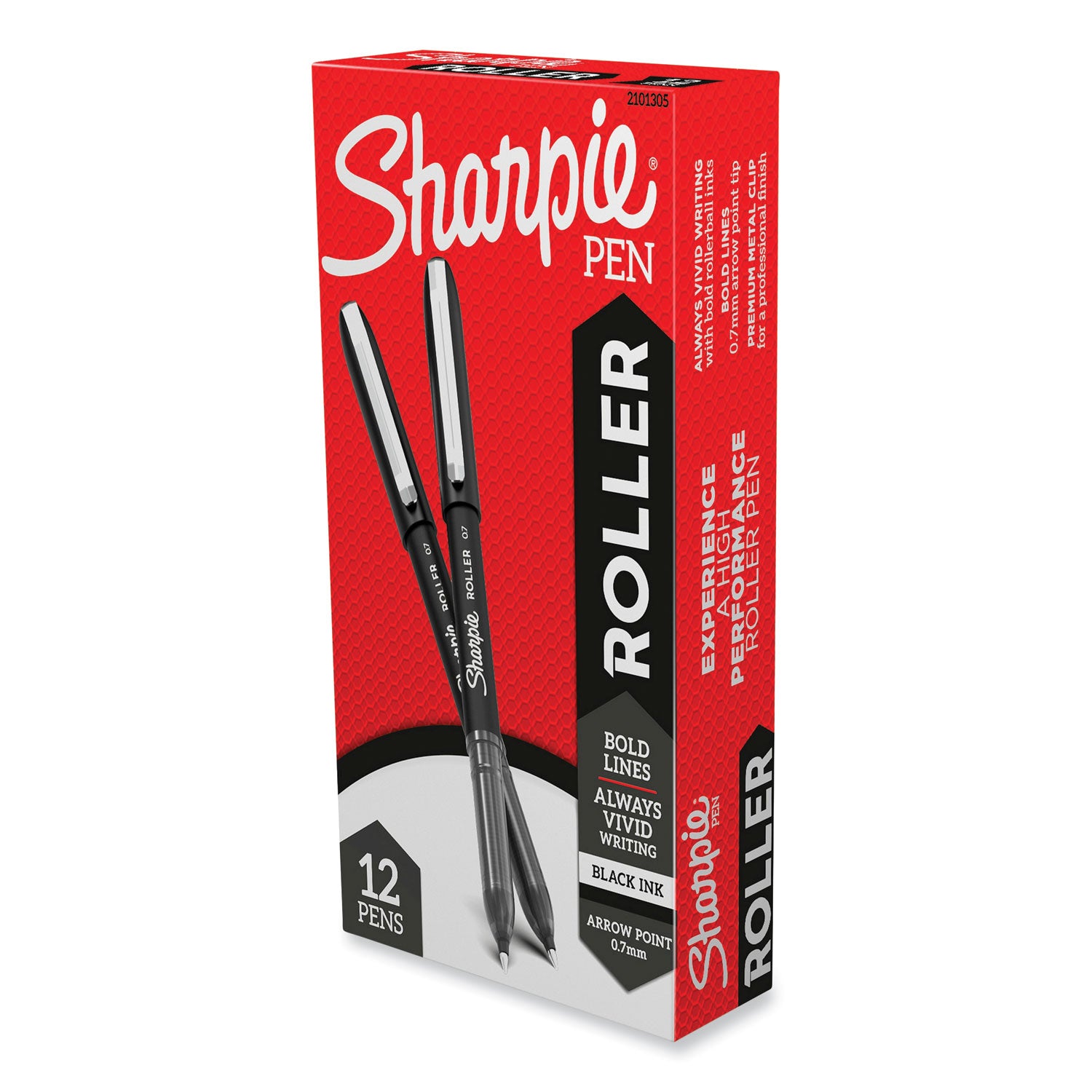 Sharpie Rollerball Pens - 0.7 mm Arrow Pen Point - 1 Dozen