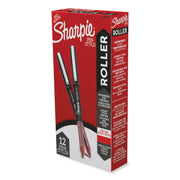 Sharpie Rollerball Pens - 0.5 mm Fine Needle Pen Point - Red Ink - Red Barrel - 1 Dozen
