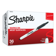 Fine Marker Point - Retractable - Black Ink - 36 / Box