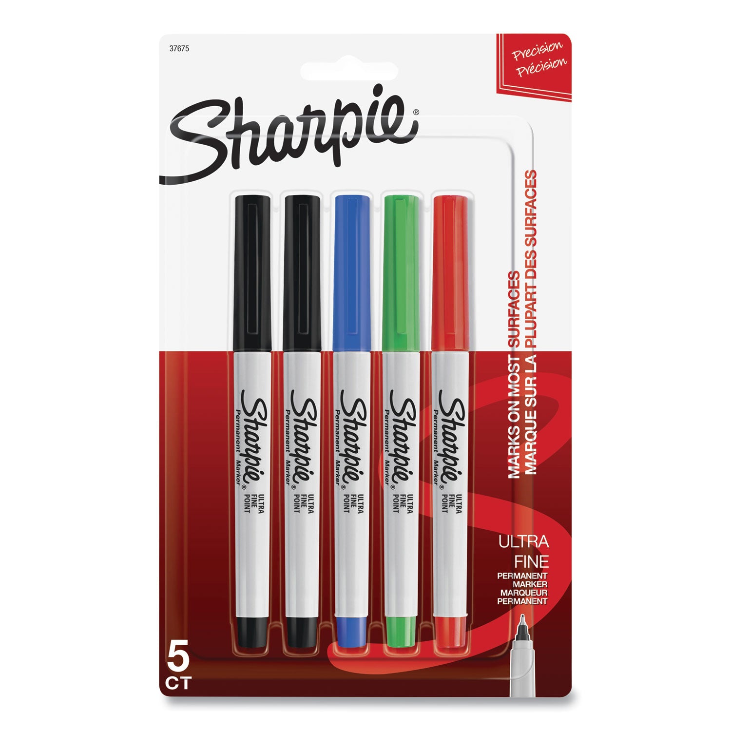 Sharpie Precision Permanent Markers - Ultra Fine Marker Point - Assorted Ink - 1 Pack
