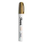 Sharpie Oil-Based Paint Marker - Medium Point - Medium Marker Point - Gold Ink - Oil Based - Gold Barrel - 1 Each