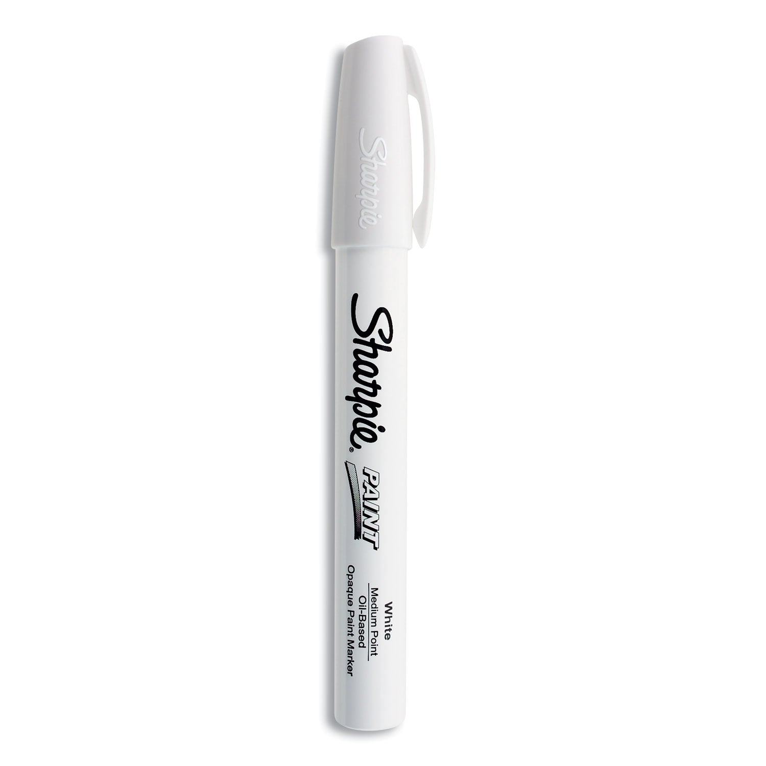 Sharpie Oil-Based Paint Marker - Medium Point - Medium Marker Point - White Ink - Oil Based - 1 Each