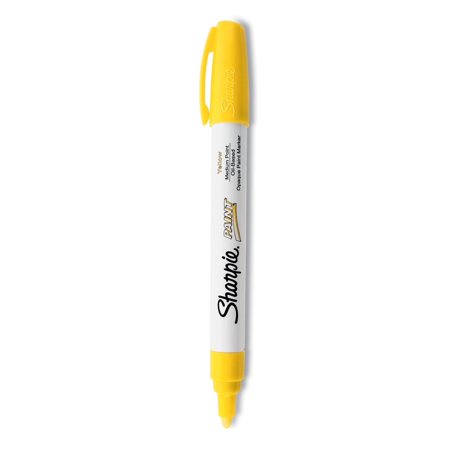 Sharpie Oil-Based Paint Marker - Medium Point - 1 mm Fine Marker Point - Yellow Ink - Oil Based - 1 Each