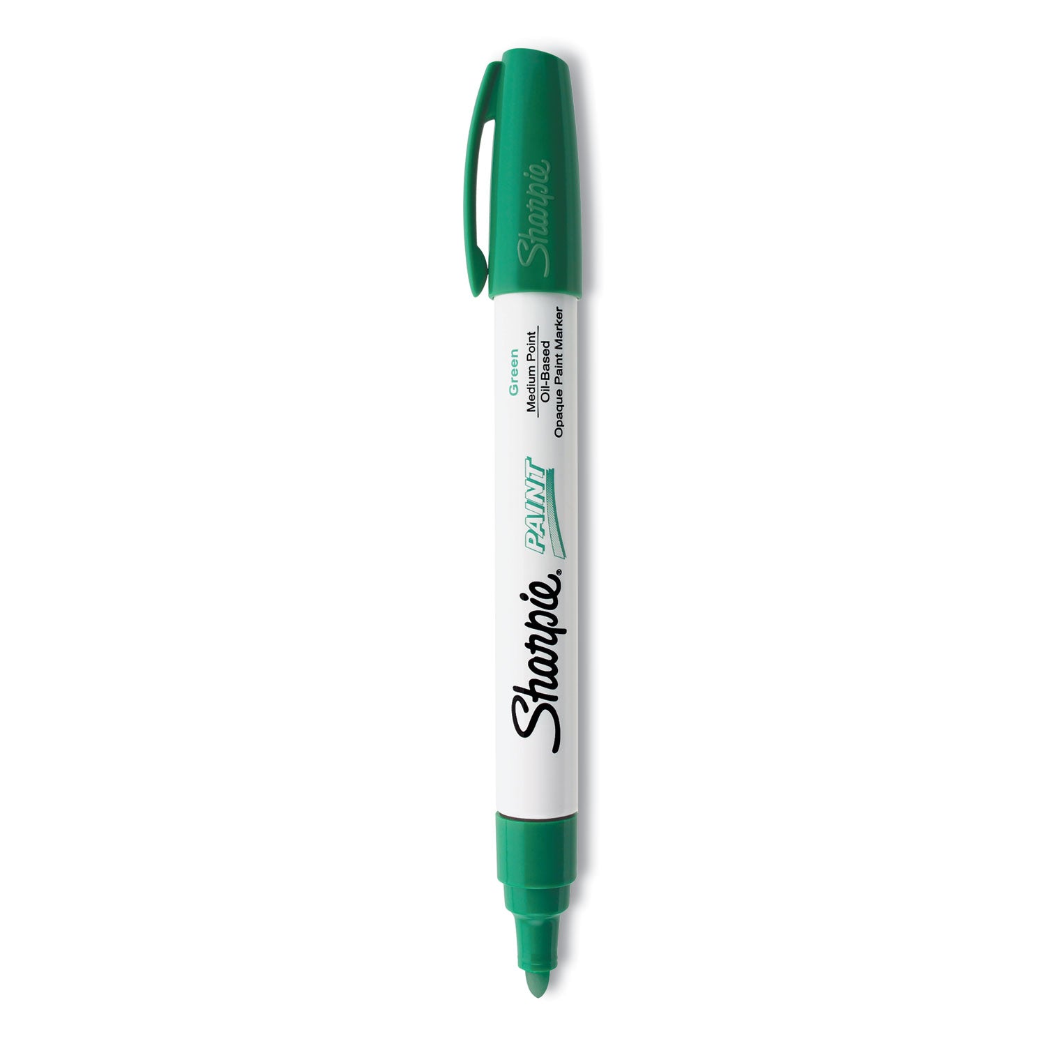 Sharpie Paint Marker - Medium Marker Point - Green Ink - Oil Based - 1 Each