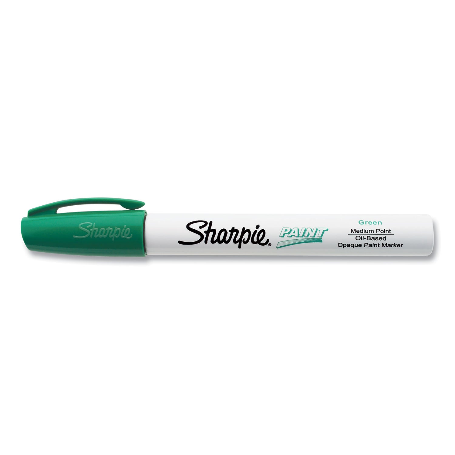 Sharpie Paint Marker - Medium Marker Point - Green Ink - Oil Based - 1 Each