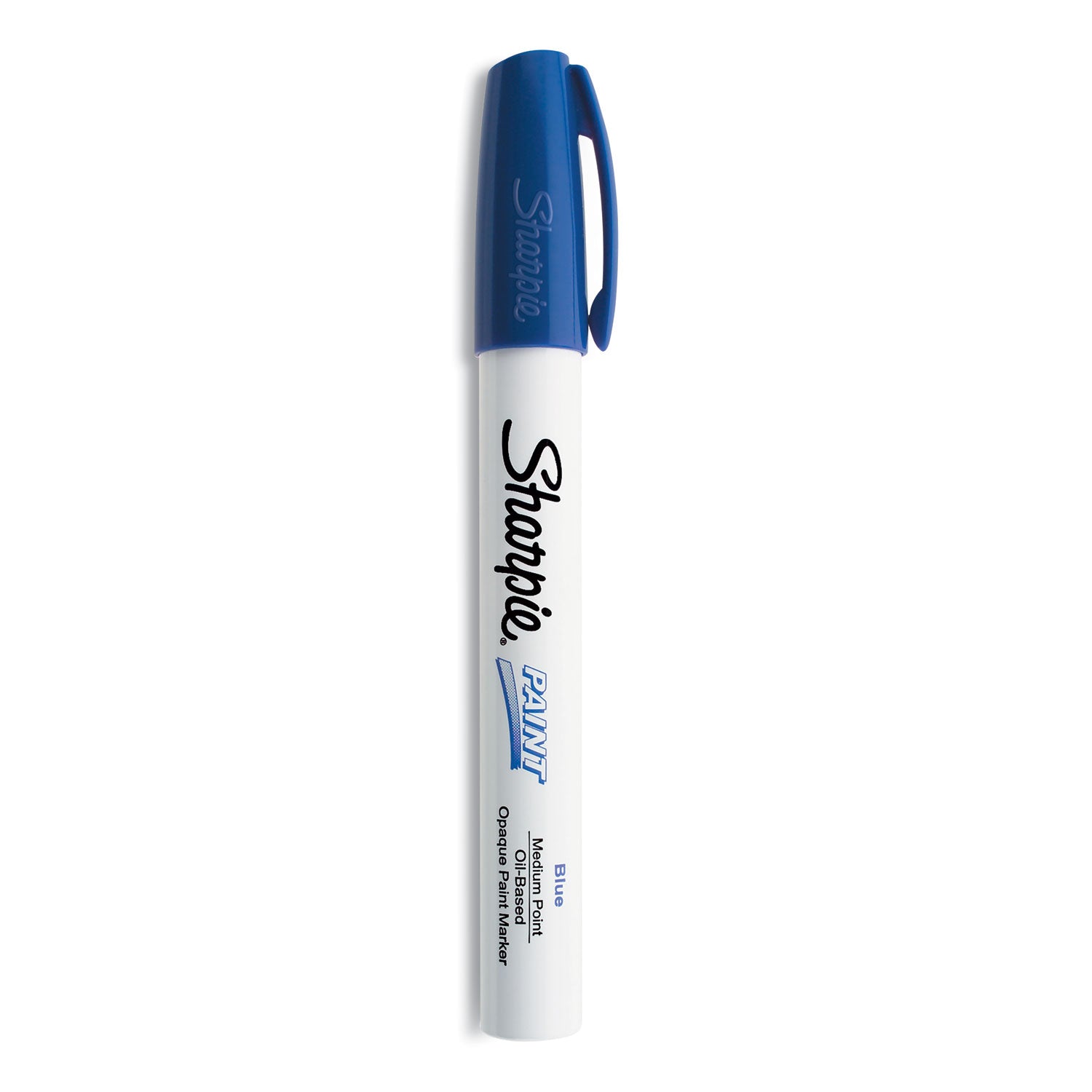 Sharpie Oil-Based Paint Marker - Medium Point - Medium Marker Point - Blue Ink - Oil Based - 1 Each