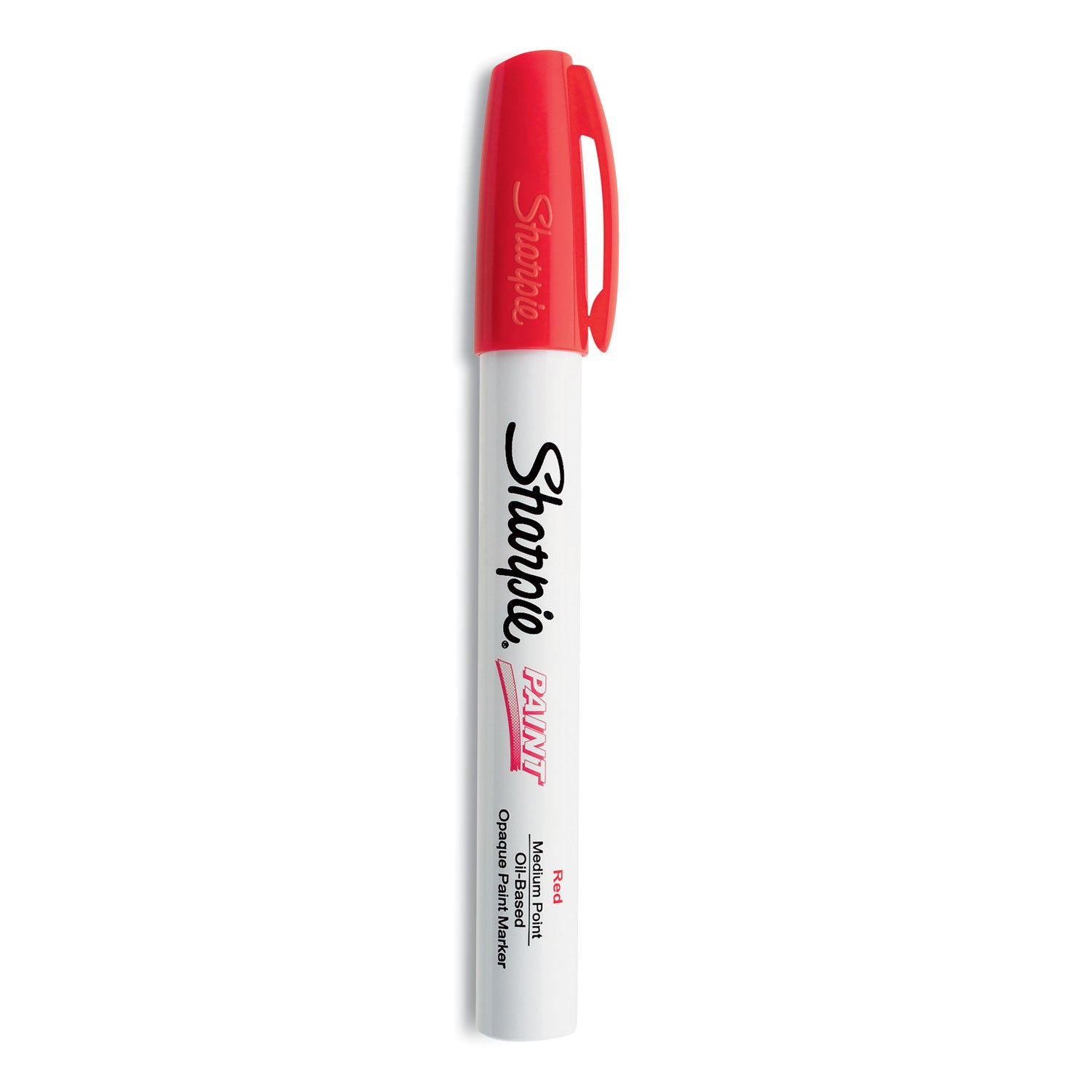 Sharpie Oil-Based Paint Marker - Medium Point - Medium Chisel Marker Point - Red Ink - Oil Based - 1 Each