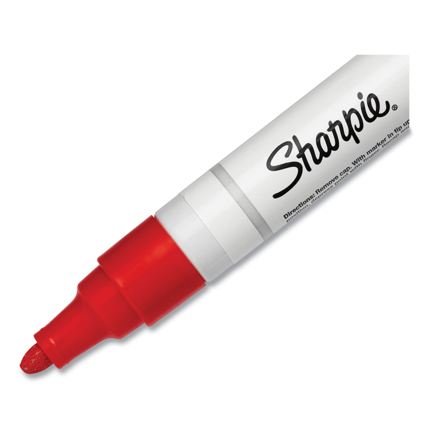 Sharpie Oil-Based Paint Marker - Medium Point - Medium Chisel Marker Point - Red Ink - Oil Based - 1 Each